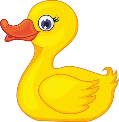 U24 Aufkleber Kleine Ente 20 x 20 cm Autoaufkleber Sticker Konturschnitt