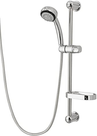 Baroni Home Colonna Doccia con Soffione, Altezza Fori Muro Regolabile, Soffione e portasapone