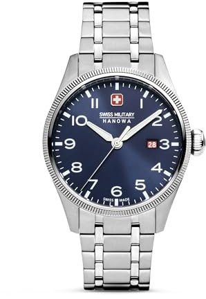 Swiss Military Hanowa Thunderbolt Herrenuhr mit Lederband oder Metallband und Saphirglas