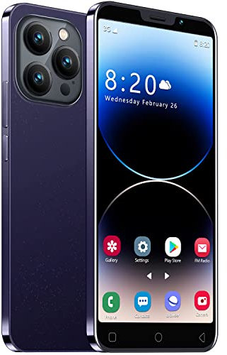 JtQtJ Smartphone Offerta del Giorno, 5.0 IPS Display, 16GB ROM 128GB Espandibili, Android 9.0, Dual SIM Dual Camera 3G/2G Economici Telefoni Mobile (i15Pro-Purple)