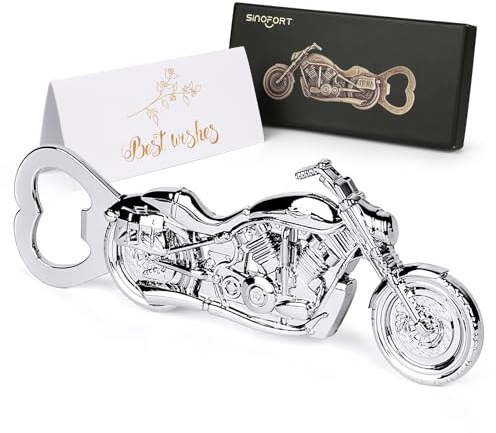 Sinofort Vintage Motorrad Flaschenöffne Motorrad Geschenke für Männer Flaschenöffner Motorrad Harley Davidson Flaschenöffner Geschenke für Motorradfahrer Papa Vater Ehemann Opa Freund