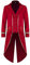 FJKVKDT Medieval Tailcoat Men Vintage Jacket Retro Gothic Victorian Coat Halloween Costume (Red, 3XL)
