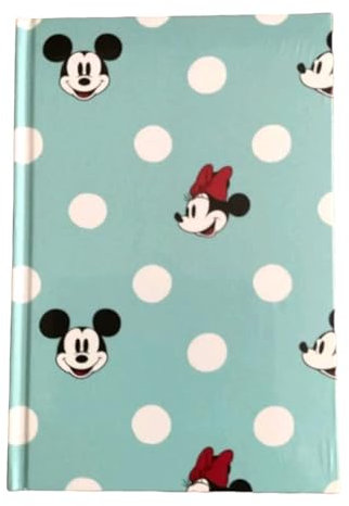 Cath Kidston x Disney Mickey and Minnie Mouse Spot A5 Hard Notebook