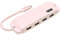8-in-1-Multifunktions-Dockingstation, 4K X 1, USB 3.0 X 1, USB 2.0 X 2, USB C PD-Schnittstelle X 1, RJ45-Netzwerkschnittstelle X 1, Speicherkarte X 1, Speicherkarte X 1 (PINK)