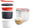 Orange Microwave Rice Cooker, 2L Safe PP Material Rice Steamer, Portable Fast Cooking for Rice Porridge Vegetables Soup Steaming Pot