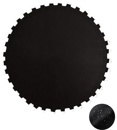 Trampolin Sprungpolster Ersatz Sprungtuch Hochelastische Runde Sprungmatten Garten Sprungmatte für 6ft 8ft 10ft 12ft 13ft 14ft 15ft 16ft Trampolin Sprungtuch(Größe:13ft 396cm 80 Rings)