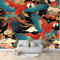 Art Fototapete Tapete Tier Papagei und Pflanze Vlies Tapeten Moderne Wandtapete Wohnzimmer Schlafzimmer Study Wohnzimmer Restaurant Cafe Dekoration 400 x 280 cm