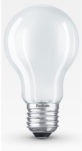 Radium LED Filament Birnenform ESSENCE KLASSIK A60 827/F, E27, 7W 2700K 806lm 330°, schaltbar, matt