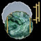 EPODA Resin Large Round Tray Moulds,Big Geode Silicone Moulds with 2pcs Gold Handles, Irregular Shaped Round Geode Tray Molds for Making Craft DIY Home Decoration（10 inches）