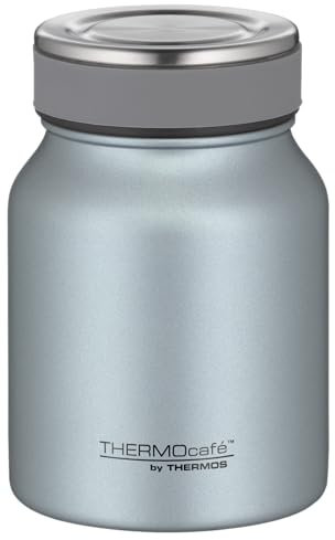 THERMOcafé by THERMOS TC FOOD JAR ice blue mat 0,50l, 9h heiß 14h kalt, Thermobehälter für Essen, doppelwandiger Lunchpot aus Edelstahl, auslaufsicher, spülmaschinenfest, für Büro und unterwegs