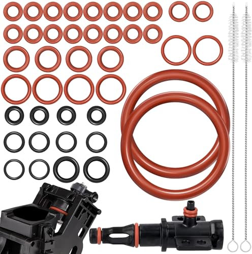 Sinofort 40 Pièces Kit D'entretien Joints Toriques, Saeco joint, O-Ring Kit de Maintenance de Joint, Joint torique Kit D'Entretien pour Groupe D'Infusion, Unité D'Infusion, Soupape de Support