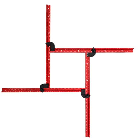 Adjustable Square Router Jig Adjustable Wood Hole-Opening Jig | Square Router Template Guide for Furniture Repair, Woodworking Projects, Workshops