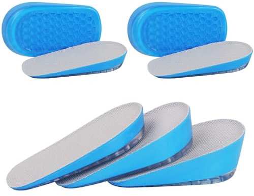 URAQT 2 Paire de Hauteur Augmentation Semelles, Semelles de Talon D'Augmentation Talonnette Grandissante Invisibles,Semelles Intérieures Elastique Augmentées Et Respirantes pour Femme,1,5CM