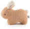Bieco Kuscheltier Hase Fine aus Bouclé mit quietschender Karotte | 20 cm | Baby Plüsch Hase Stofftier