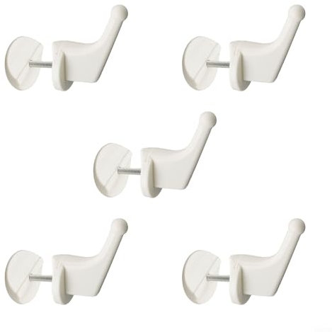 RichVibe Lot de 5 patères pour radiateur - Excellente option de rangement pour serviettes dans votre salle de bain ou cuisine (A)