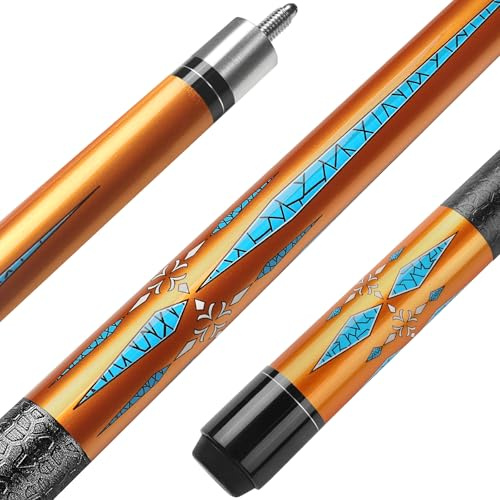 Winucue Billard Queue 18 19 20 21 oz, 58 Pool Queue Sticks 13mm Spitzen für Professionelle Billardspieler, 1/2 Queue Sticks für Billard Tisch Sport für Bar Haus Pool Tisch Sport 8/9 Ball