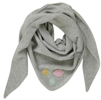 Cartoon Damen Winterschal mit Applikation ACC, Grau/Silber