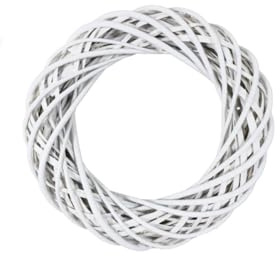 Weißer Weidenkranz Ø 20 cm – Dekorativer Kranz aus geflochtener Weide, natürliche Basis für DIY-Dekorationen, Türkränze & saisonale Arrangements
