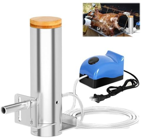 Edelstahl Kaltrauchgenerator, Elektrisch Rauchgenerator für Räucherofen, Kaltraucherzeuger mit Pumpe, Kaltrauchgenerator zum Kalträuchern von Fisch, Fleisch, BBQ (Holz)