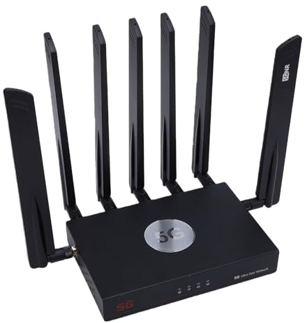 Bewinner Router WiFi 6 5G AX3000 |Modem Cellulare Doppia SIM con Chip IPQ5018, 5G da 3,4 Gbps e Copertura Mesh Fino a 2000 Piedi Quadrati, Porte WAN/LAN da 2,5 G per Casa/ufficio (Spina europea)