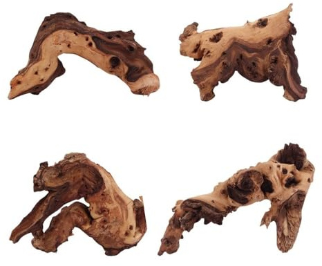 AquaOne Aquarium Wurzel Deko M Mopani 1 Stück Aquascaping Echtholz | Holz Dekoration Pflanzen Wasserpflanzen Landschaft Moos Natur Mopaniwurzel Welse