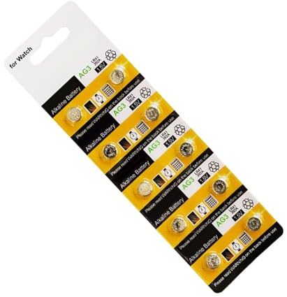 ljhnba Piles Bouton AG3 / LR41 / 736, Piles Bouton durables pour Un Usage Quotidien, tensions Stables pour Petits appareils électroniques