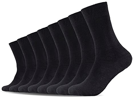 s.Oliver Socks Damen S20030 Socken, 8er Pack, Schwarz (black 5), 35-38