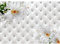 Runa Art Papier peint intissé Fleurs lis 3D 352 x 250 cm Toison Mur XXL Tableaux Muraux Tapisserie Photo Décoration Murale Salon Chambre blanc 9185011a