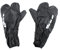 BISOMO Regen Handschuhe, Motorradhandschuh, Fahrradhandschuhe, Wasserdicht, Winddicht, Uni Überzieher, Reflex Streifen, Schwarz