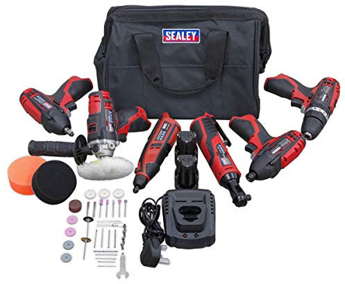Sealey 6 x 12V SV12 Series Cordless Power Tool Combo Kit CP1200COMBO2