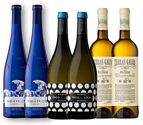 Pack de Vino Blanco | Vinos Rías Baixas | Vinos Albariño | Vinos Gallegos | Pack 6 botellas de vino blanco