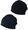 YOFASEN Slouchy Beanie Mütze - Chemo Cancer Kopfbedeckung aus Baumwolle Schlafmütze Turban Kopfbedeckung Strecken Muslimisches Kopftuch für Frauen Männer(2er Pack), Schwarz + Marineblau, One size