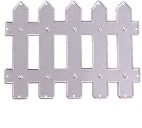 Ncbvixsw Zaun DIY Stanzschablone, Metall Stanzformen Schablonen Scrapbooking Prägeschablonen, Handwerk Prägen Papier DIY Herstellung Geschenk Cutting Dies D