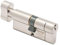 Sterling Int Ext TS007 BS1, cilindro per porta a 1 stella, approvato dalla polizia, sicuro con design girevole, in nichel satinato, interno 40 mm, esterno 60 mm (100 mm in totale)