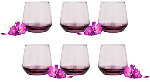 Glasmark KROSNO, 430ml, Set von 6, Longdrinkgläser, Trinkgläser, Highball Glas, Wassergläser, Cocktail, Perfekt für Zuhause, Restaurants und Partys, Glässerset, klassische Form