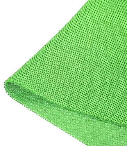 sourcing map Speaker Grill Cloth 40 x 55 Inch Stereo Mesh Fabric Protective Dustproof Cloth for Home Speaker Repair Light Green