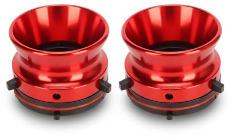 2 Stücke Nab Hub Adapter, Poliertes Aluminium, Universelles Ladegerät für Tonbandgerät Studer Akai (Rot)
