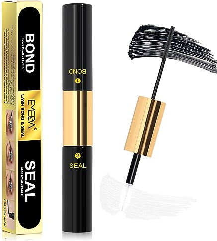 EMEDA Lash bond and seal for cluster lashes Wimpern Kleber und Schuzter für DIY Einzelne Wimpern Clusters Wimpernbündel Bond mit Sealer 12ml (Bond and Seal)