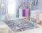 Livabliss Auto-Spielmatte Kinderteppich waschbar - Cartoon Teppich 120x170 cm, Waschbarer Teppich Kinderzimmer oder Babyzimmer, Krabbelteppich, Spielteppich - Baby Teppich für Jungen & Mädchen, Grau