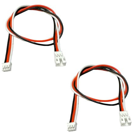 2x Stück 2.0 PH 3Pin Stecker auf Buchse 30cm Verlängerung 24AWG Flexibel Silikon Kabel für RC Copter Computer PC DIY Modellbau