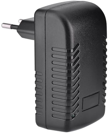 Topiky Netzteil für POE, 48 V, 0,5 A-Wand-POE-Injector-Ethernet-Adapter IP-Telefon-/-Netzteil (wandmontierbares Design, Kurzschluss-/Überstrom-/Überspannungsschutz), EU (EU-Stecker)