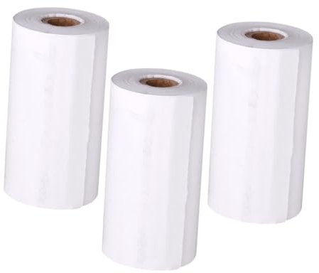 STOBOK 3 Kamerapapier Druckerpapier Thermopapier Kinderkameras Nachfüllung für Sofortbildkamera nachfüllen gewidmet Kassenbon Polaroidkamera Überweisungs Weiß