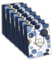 Clairefontaine 32487-3Cpack - Packung 6 Geschenktasche - Tüte Excellia, Format M (21,5x10,2x25,3 cm), 210g, geeignet für Geschenke, Happy Birthday Blau, 1 Pack