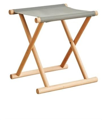 FLIPP Tragbarer Outdoor-Stuhl, Klapphocker, Angelstuhl, Kleiner Mazar-Hocker for den Haushalt, weiche Sitzbank (Color : Gray, CH : 42cm)