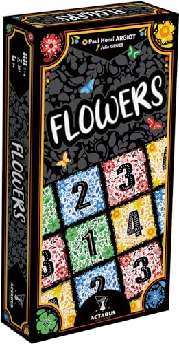 Asmodee Actarus Editions Flowers Gesellschaftsspiele – Kartenspiel – Spiel für Kinder, Erwachsene und Familie – ab 7 Jahren – 1 bis 4 Spieler – 20 Minuten – französische Version