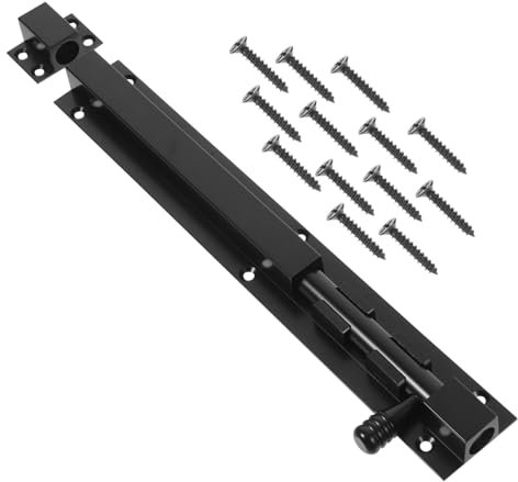 Angoily Door Catch Bolt Aluminum Alloy Latch Bolt Sliding Barrel Lock for Windows Doors