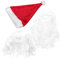PAMINGONO Weihnachtsmann-perücke Hut Bart-set Weihnachtsmann-zubehör Weihnachtsmann-bart und Perücke-set