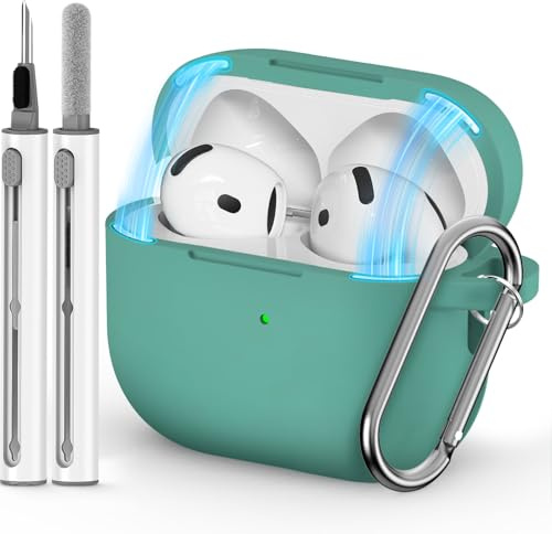 Inesore Compatible with AirPods 5/4 Hülle- Magnetic Green