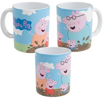 Peppa Wutz Tasse - Matsch Kaffeetasse Becher Kaffeebecher aus Keramik 320 ml