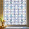 Dekorfolie Fensterfolie 3D Buntglas Fensterfolie, Fenster Sichtschutz Folie fensterfolie bunt für Haustür, Haus, Sonnenschutz, Hitzekontrolle, statisches Kleben,Tansanit 44x120CM